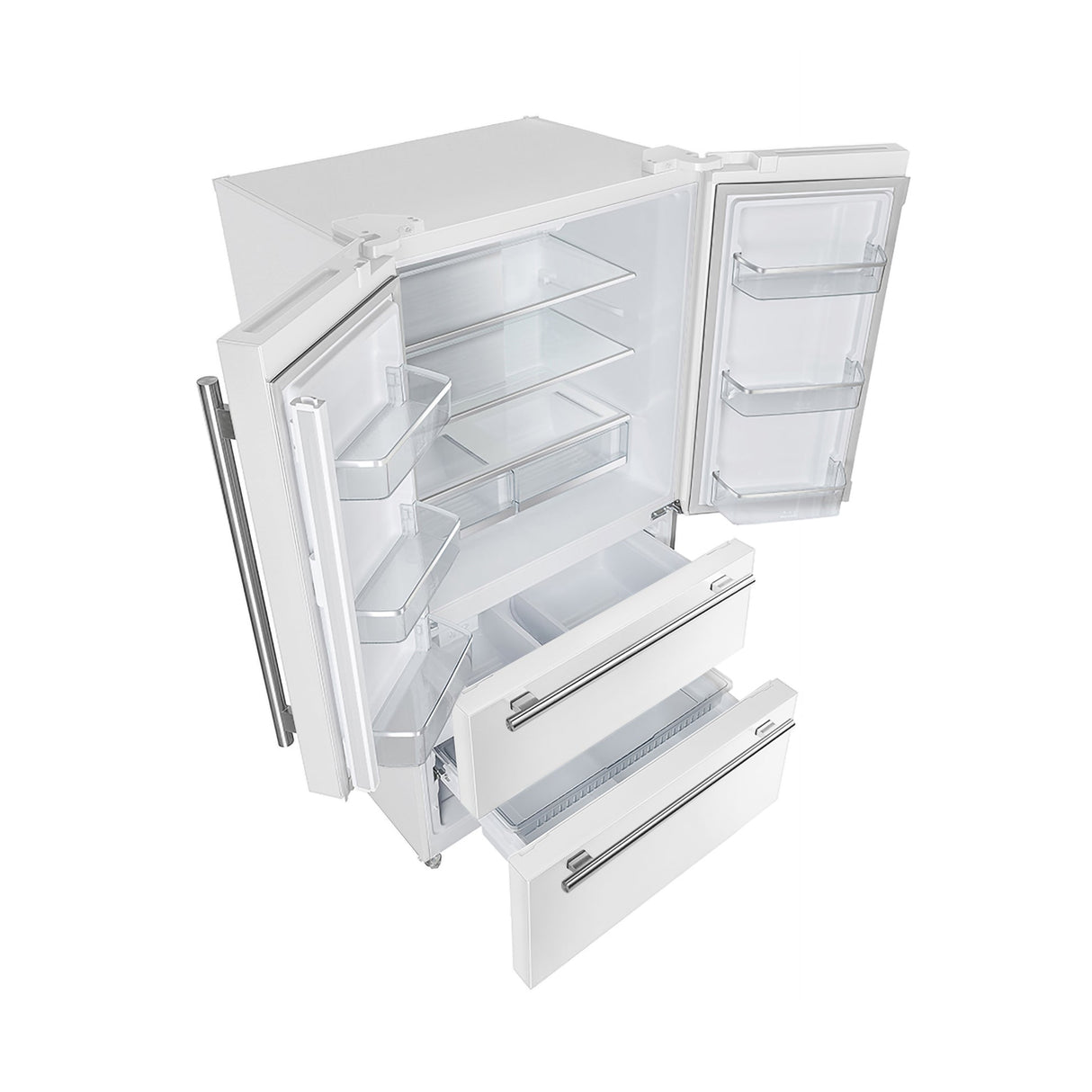 Forno Moena Espresso 36-Inch French Door Refrigerator, 19.2 Cu. Ft., Frost-Free, Automatic Ice Maker