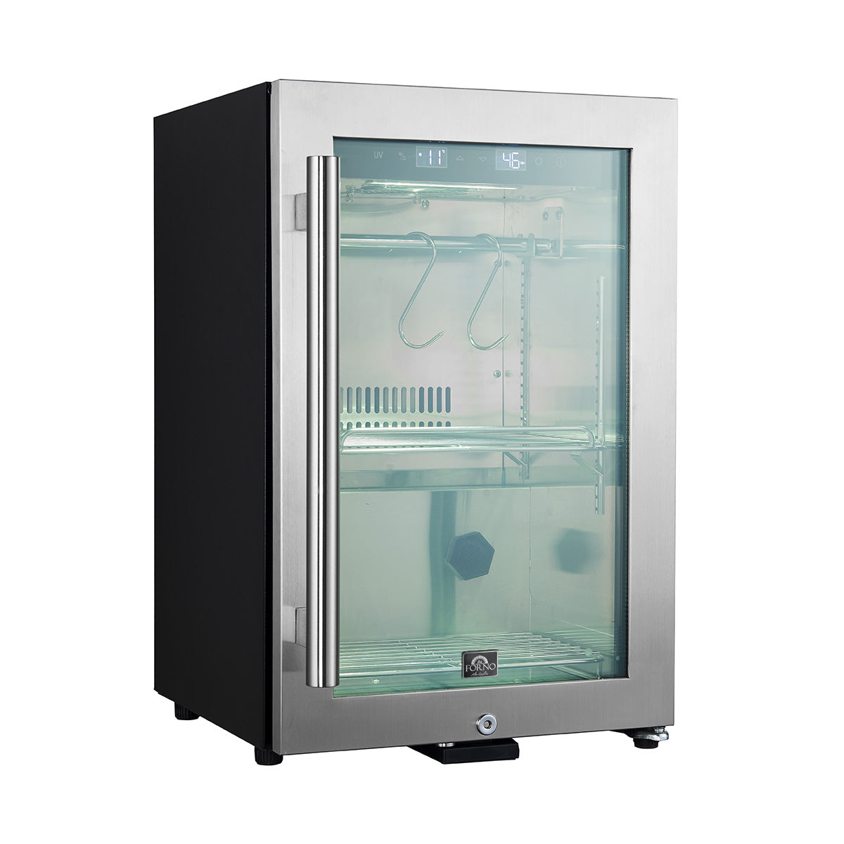 Forno Asciutto 17" Dry Aging Cabinet – 1.84 cu.ft, LED Lighting & Adjustable Shelves