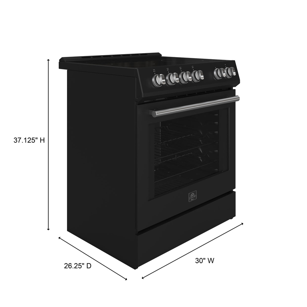 Forno Leonardo Espresso 30-Inch Electric Range, True Convection, Energy Efficient