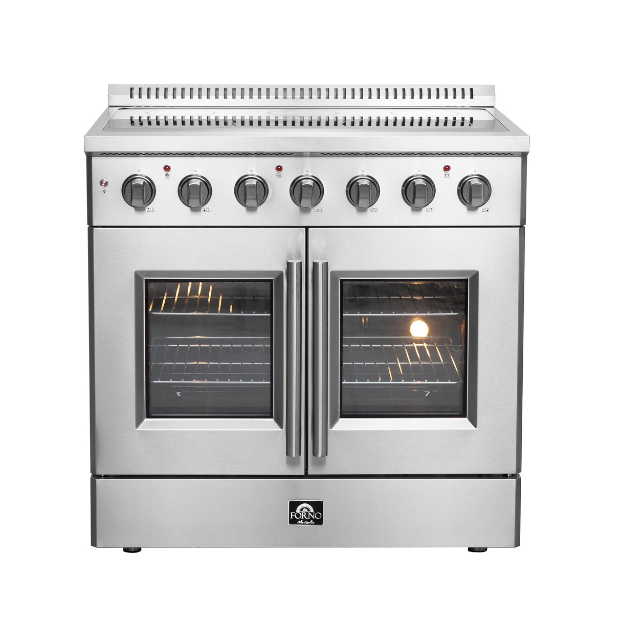Forno Galiano Freestanding French Door Electric Range, True Convection, Energy Efficient