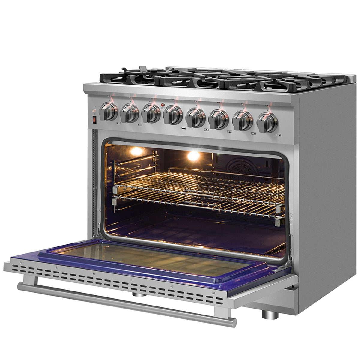 Forno Massimo Freestanding Dual Fuel Range, Double Convection Ovens