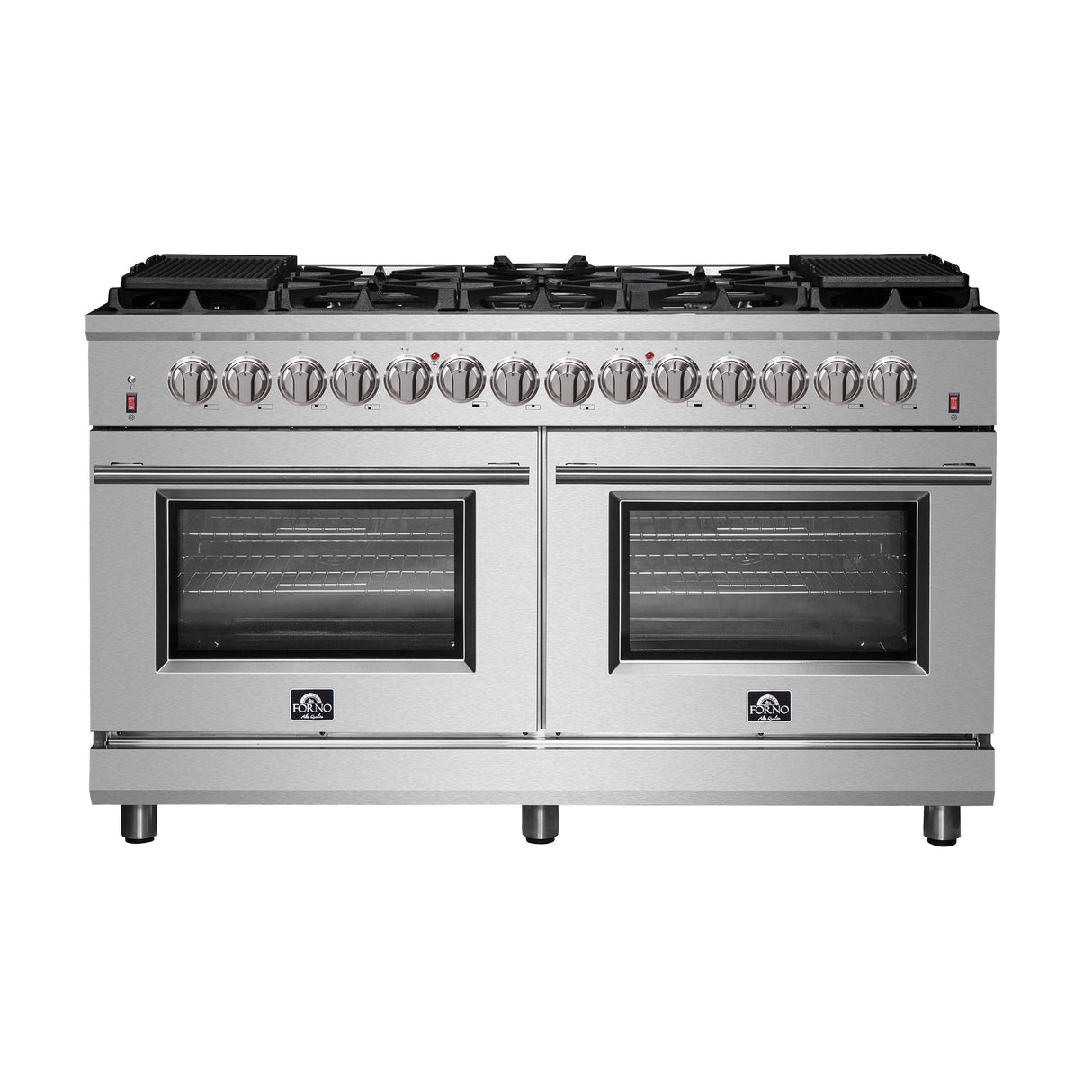 Forno Massimo Freestanding Dual Fuel Range, Double Convection Ovens