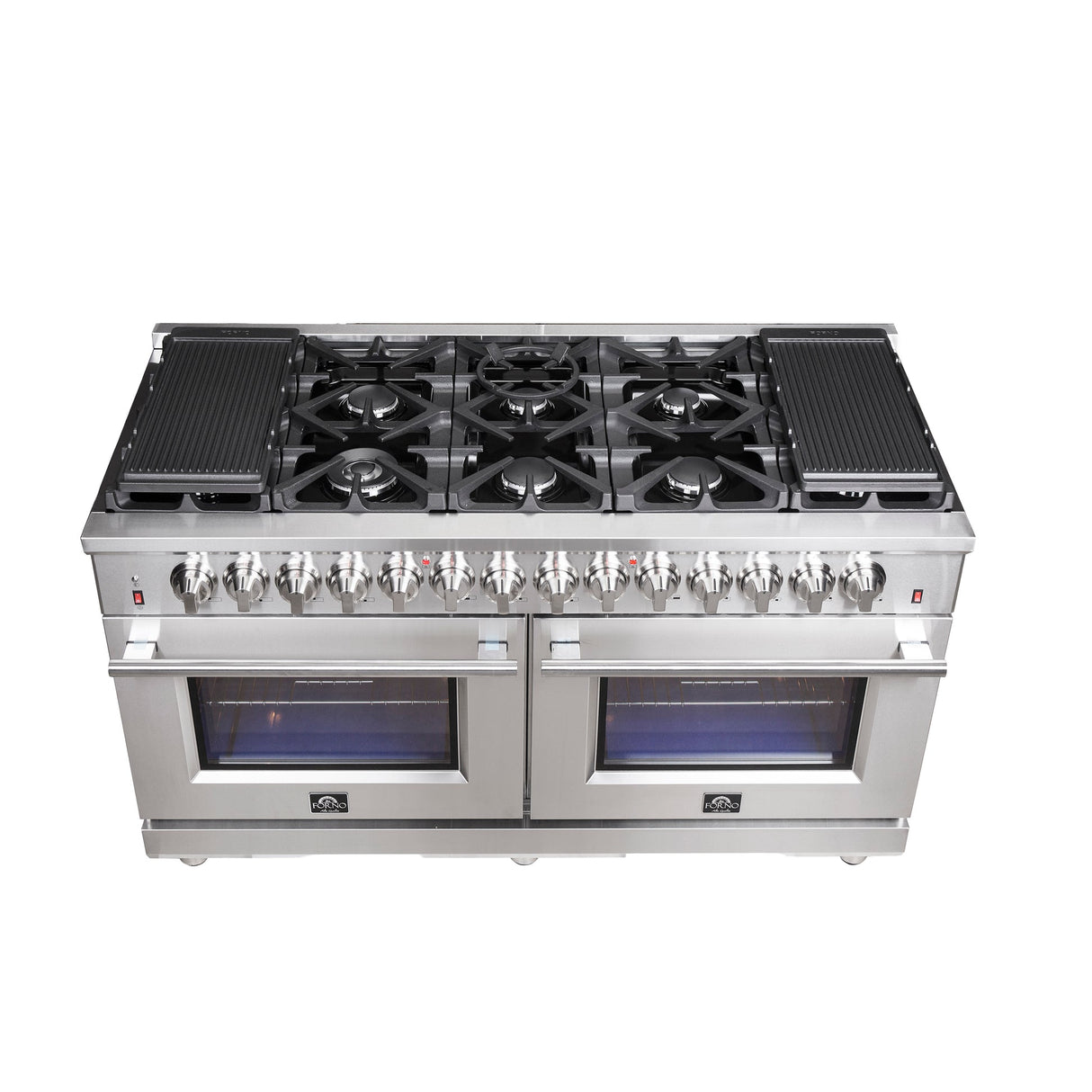Forno Massimo Freestanding Dual Fuel Range, Double Convection Ovens