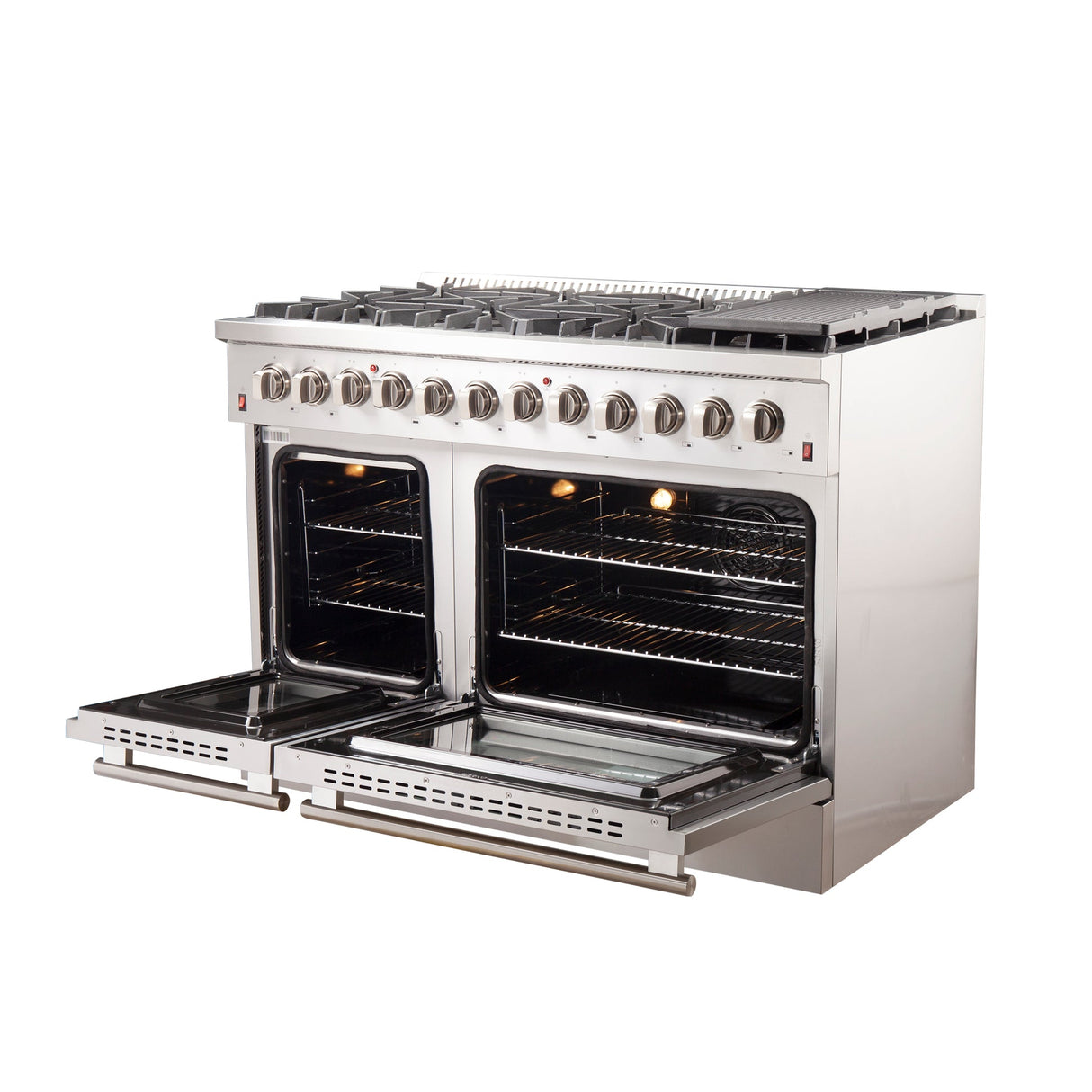 Forno Galiano Freestanding Dual Fuel Range, Double Convection Ovens