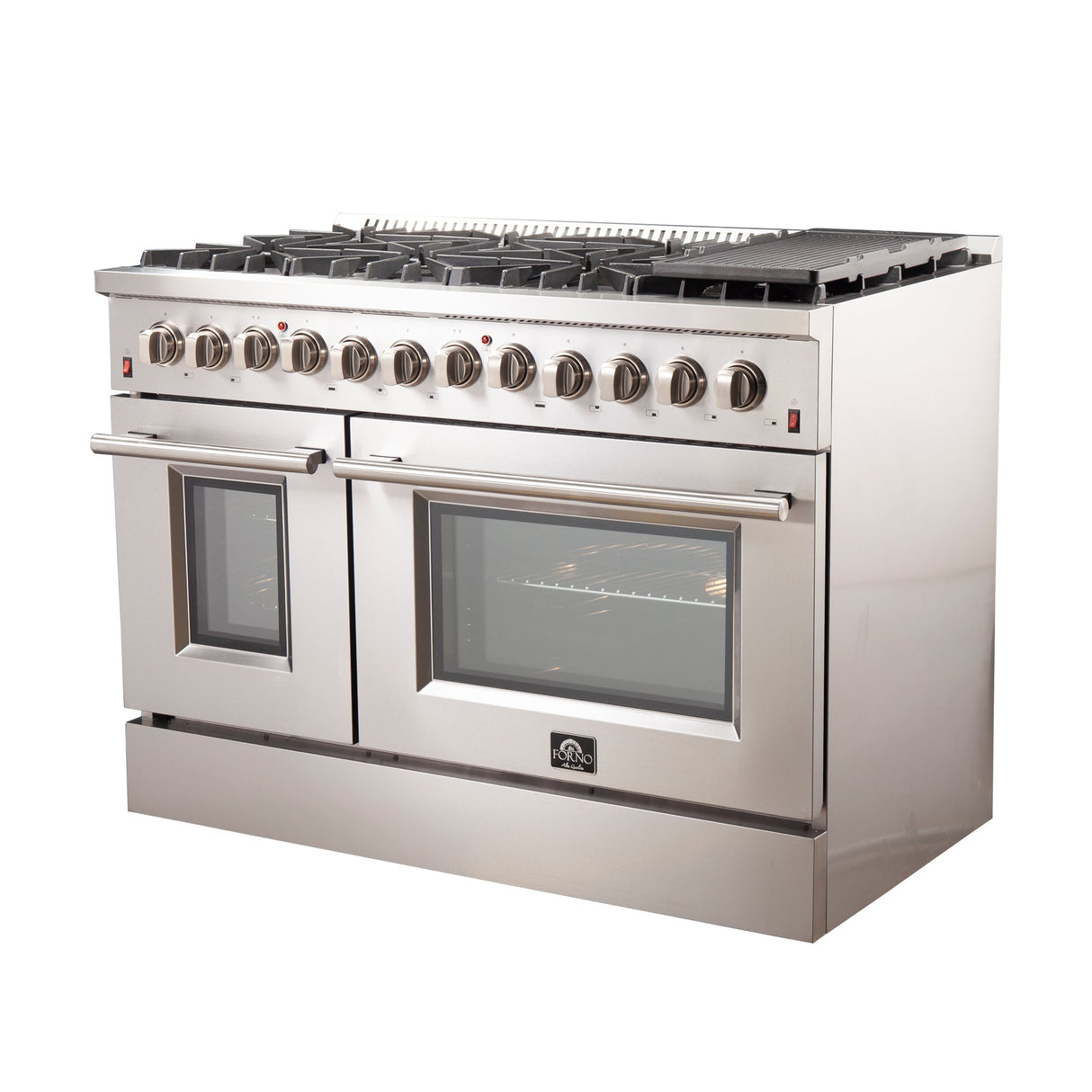 Forno Galiano Freestanding Dual Fuel Range, Double Convection Ovens