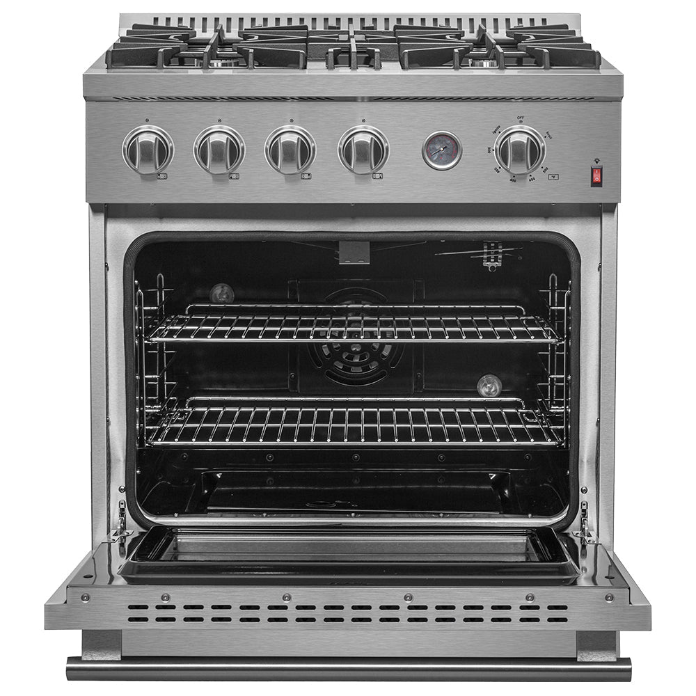 Forno Marco Gas Range Stainless Steel, Convection Oven