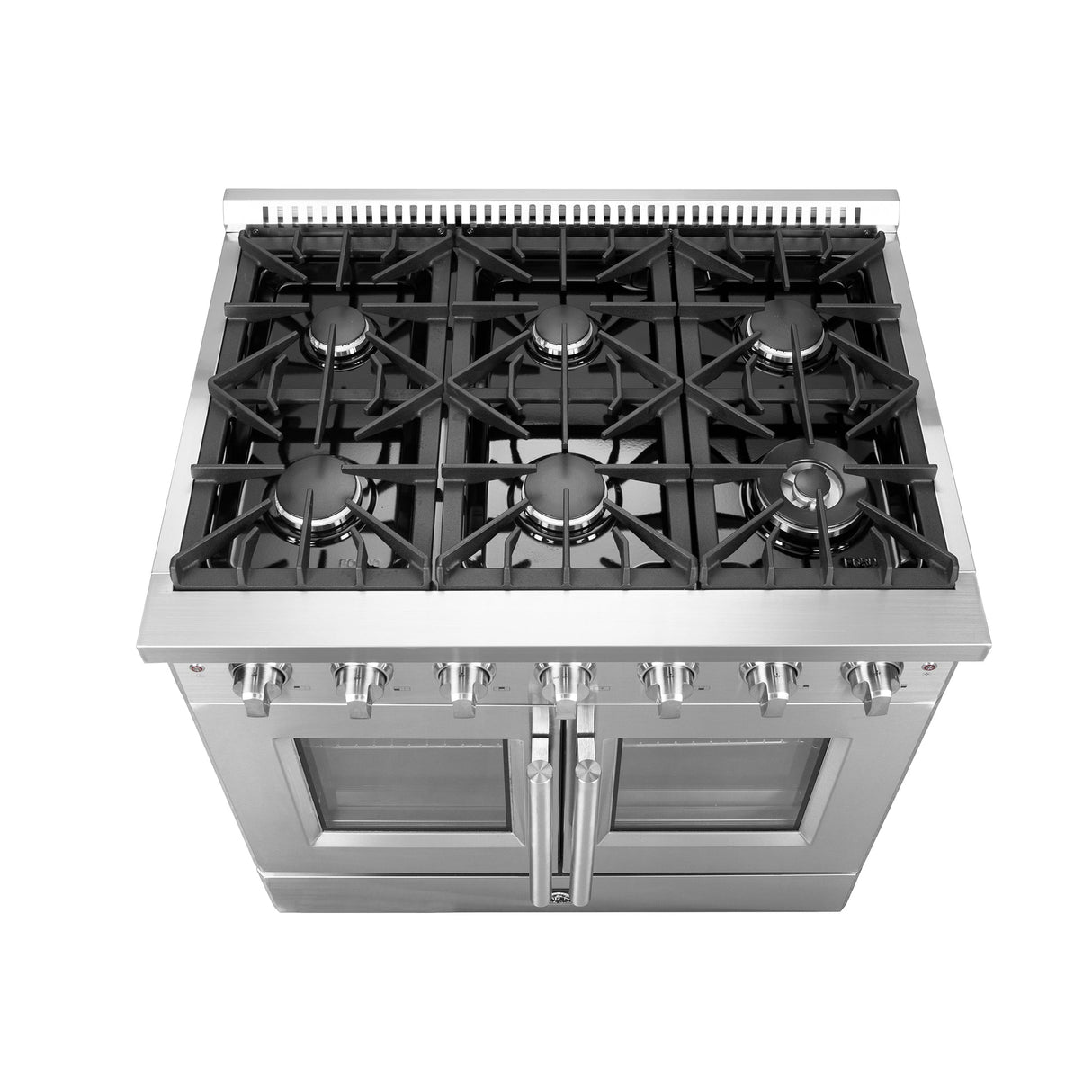 Forno Galiano Freestanding French Door Gas Range, Convection Oven, Energy Efficient