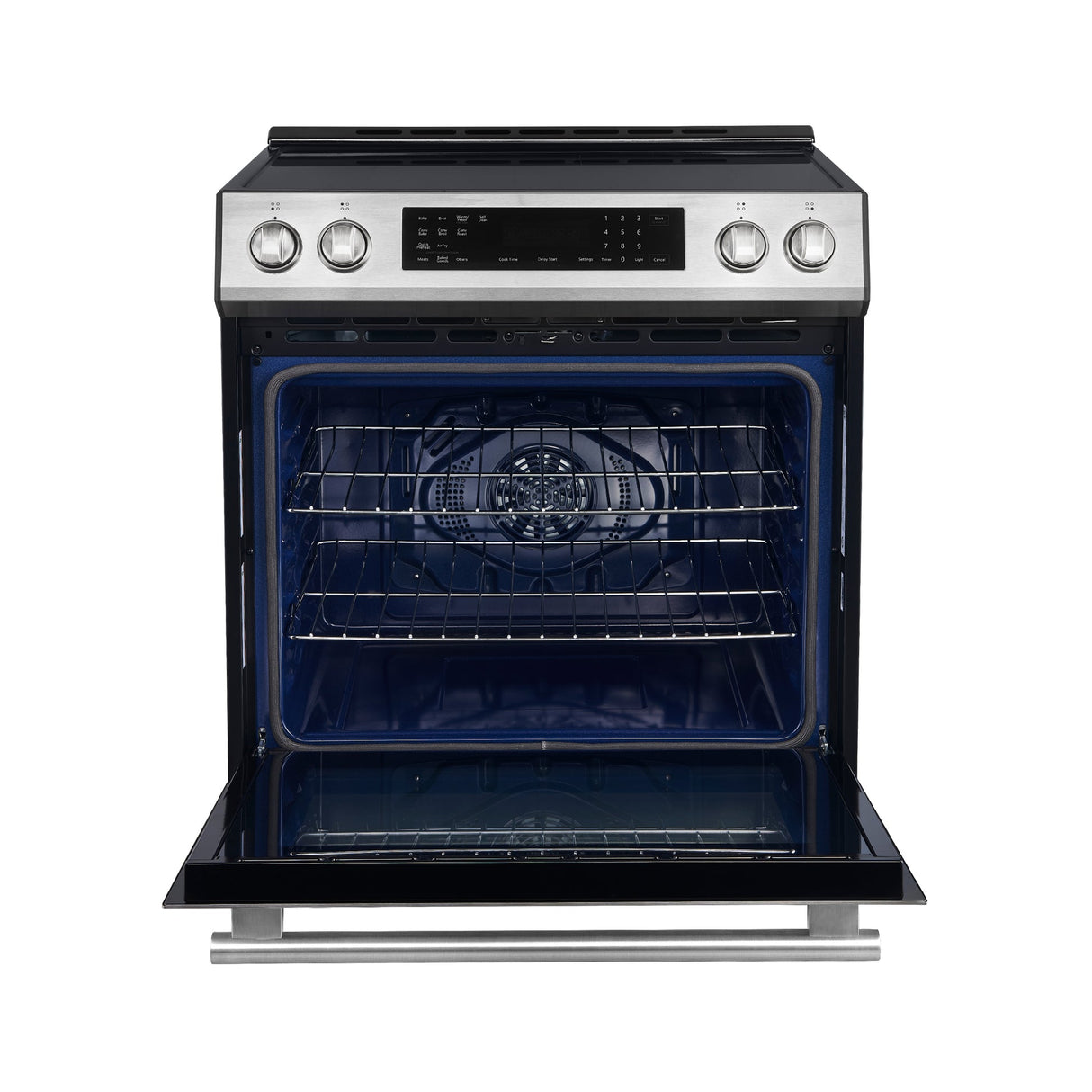 Forno Donatello Espresso 30-Inch Slide-In Stainless Steel Induction Range, Convection Oven