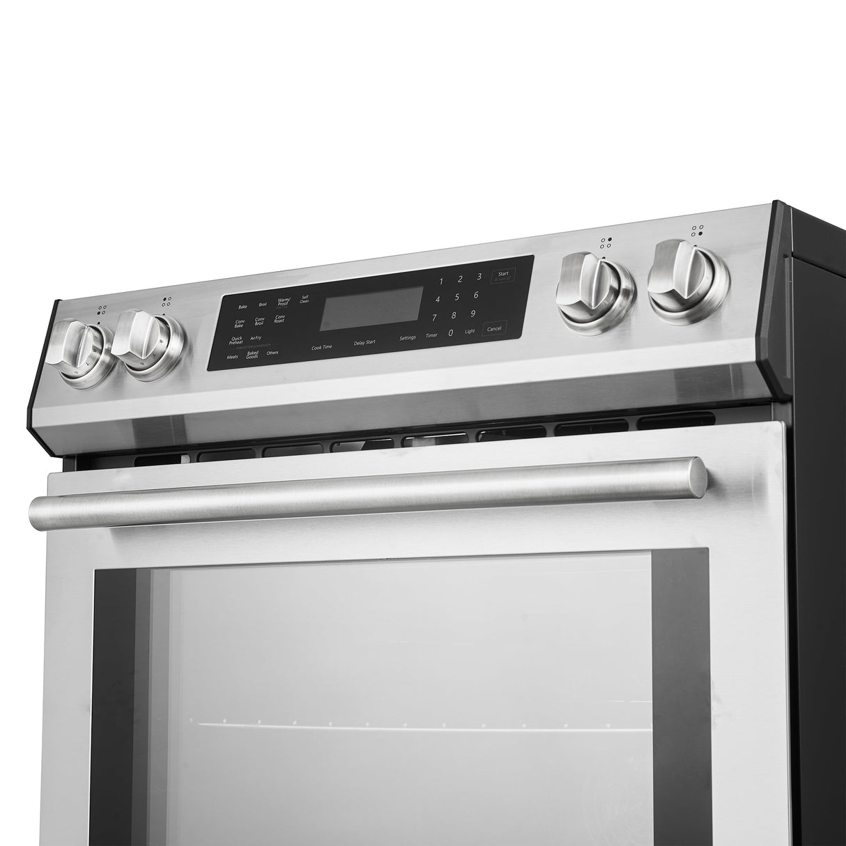 Forno Donatello Espresso 30-Inch Slide-In Stainless Steel Induction Range, Convection Oven