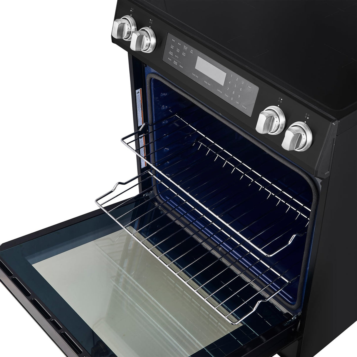 Forno Donatello Espresso 30-Inch Slide-In Induction Range, Convection Oven, 5 Cooking Zones, Touch Control Panel