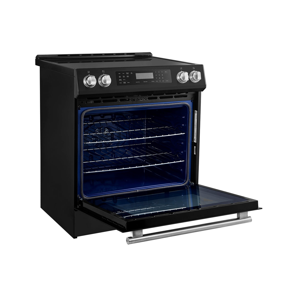 Forno Donatello Espresso 30-Inch Slide-In Induction Range, Convection Oven, 5 Cooking Zones, Touch Control Panel