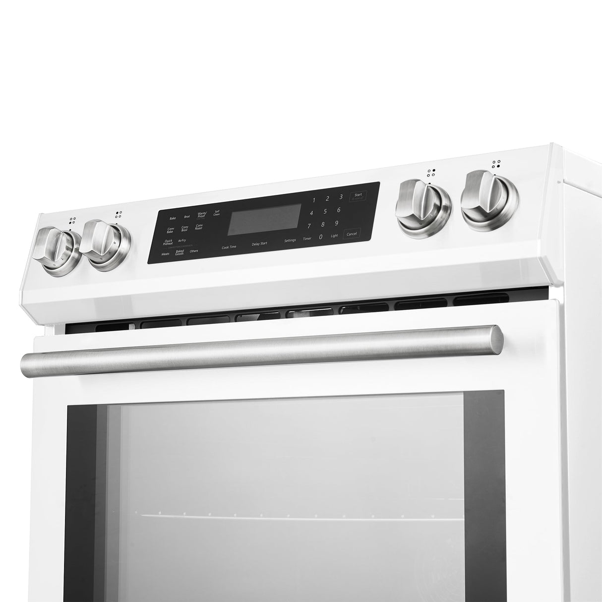 Forno Donatello Espresso 30-Inch Slide-In Induction Range, Convection Oven, 5 Cooking Zones, Touch Control Panel