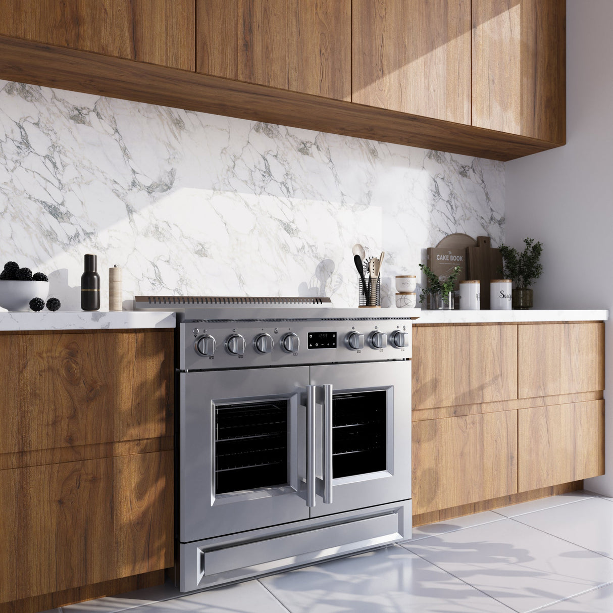 Forno Torino French Door Induction Range with Air Fryer and True Convection Oven