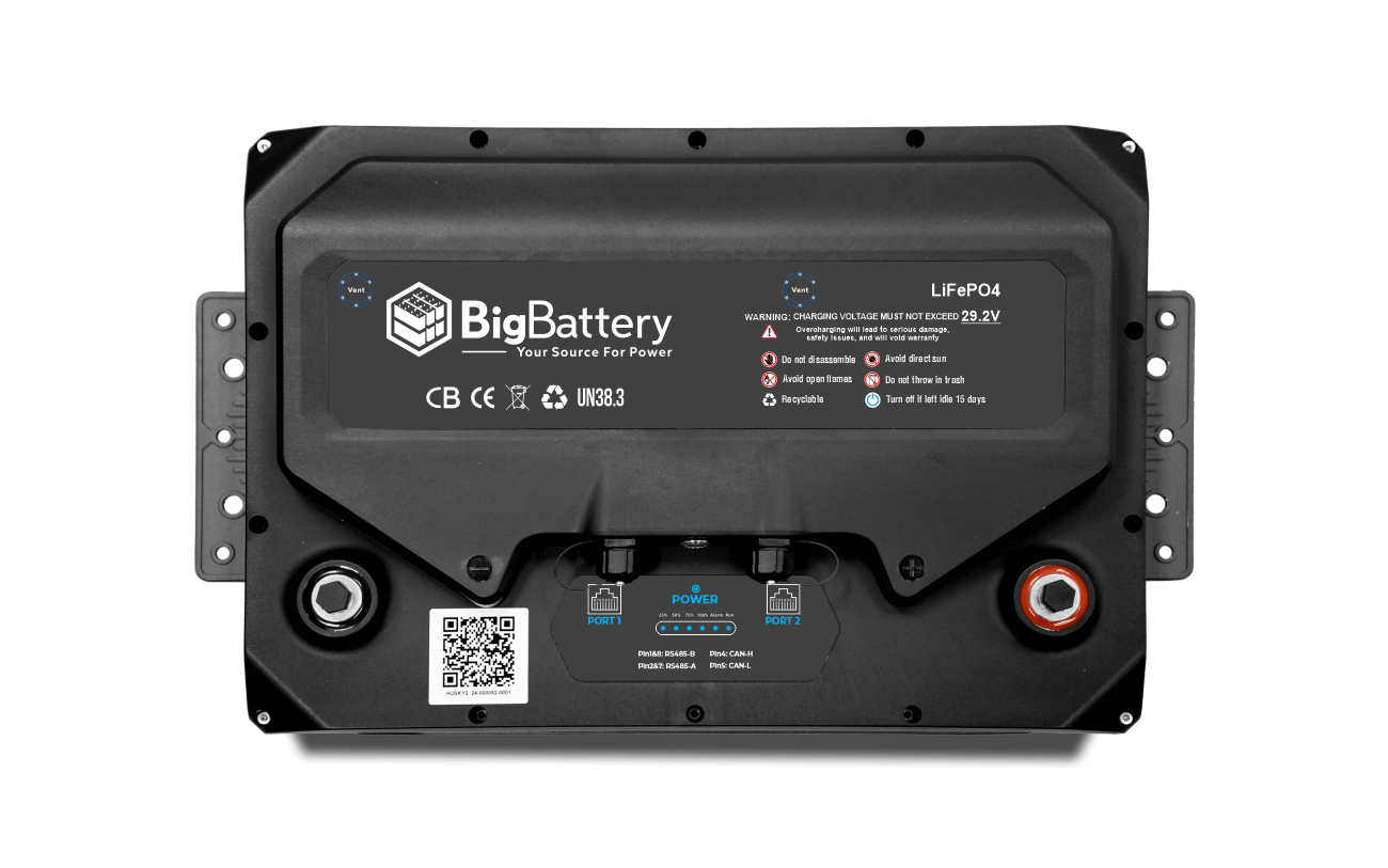 BigBattery 24V HUSKY 2 – LiFePO4 – 200Ah – 5.12kWh Lithium Battery