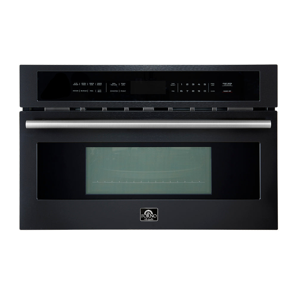 Forno Oliena Espresso 30" Built-In Microwave & Convection Oven Combo – 1.6 cu.ft, 1750W Convection, 1000W Microwave, Sensor Cooking
