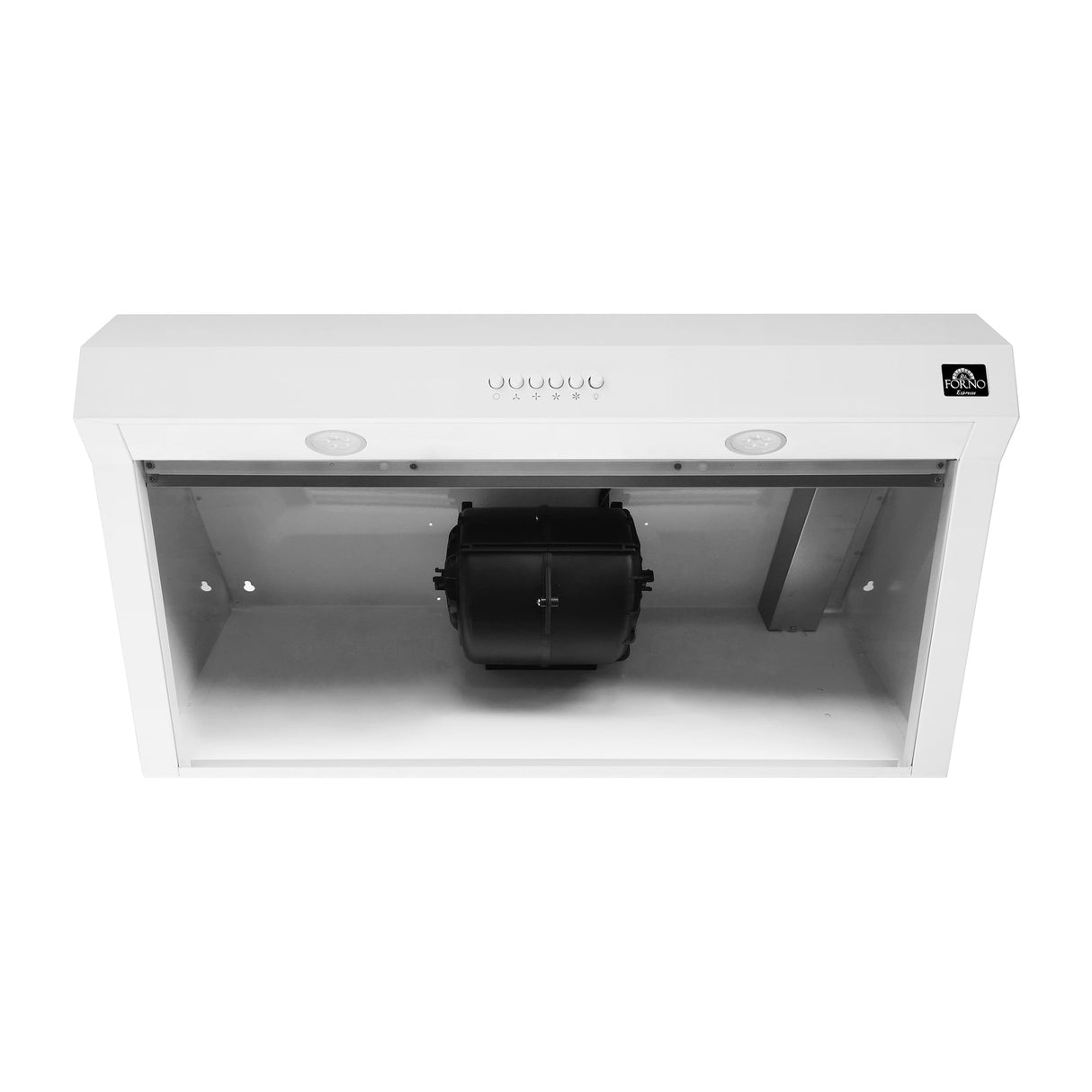 Forno Bari Espresso 30-Inch Under Cabinet Range Hood, 600 CFM, LED Lighting, Dishwasher-Safe Baffle Filters, 3-Speed Fan Control