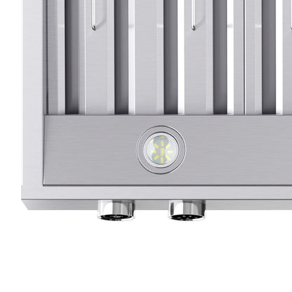Forno Biagio Wall Mounted Range Hood, Stainless Steel, Heavy Duty