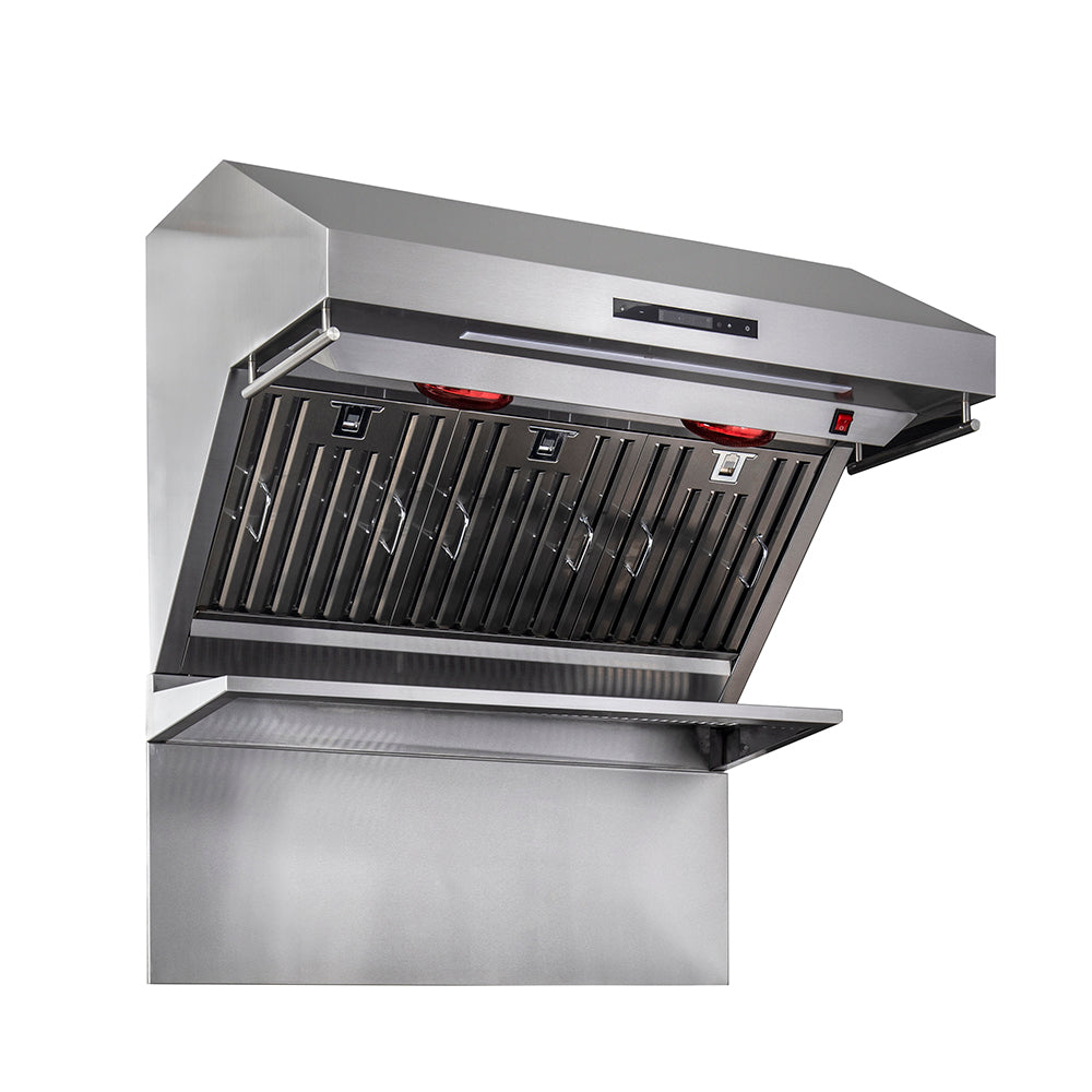 Forno Savona Wall Mount Range Hood, Baffle Filters, Backsplash Included