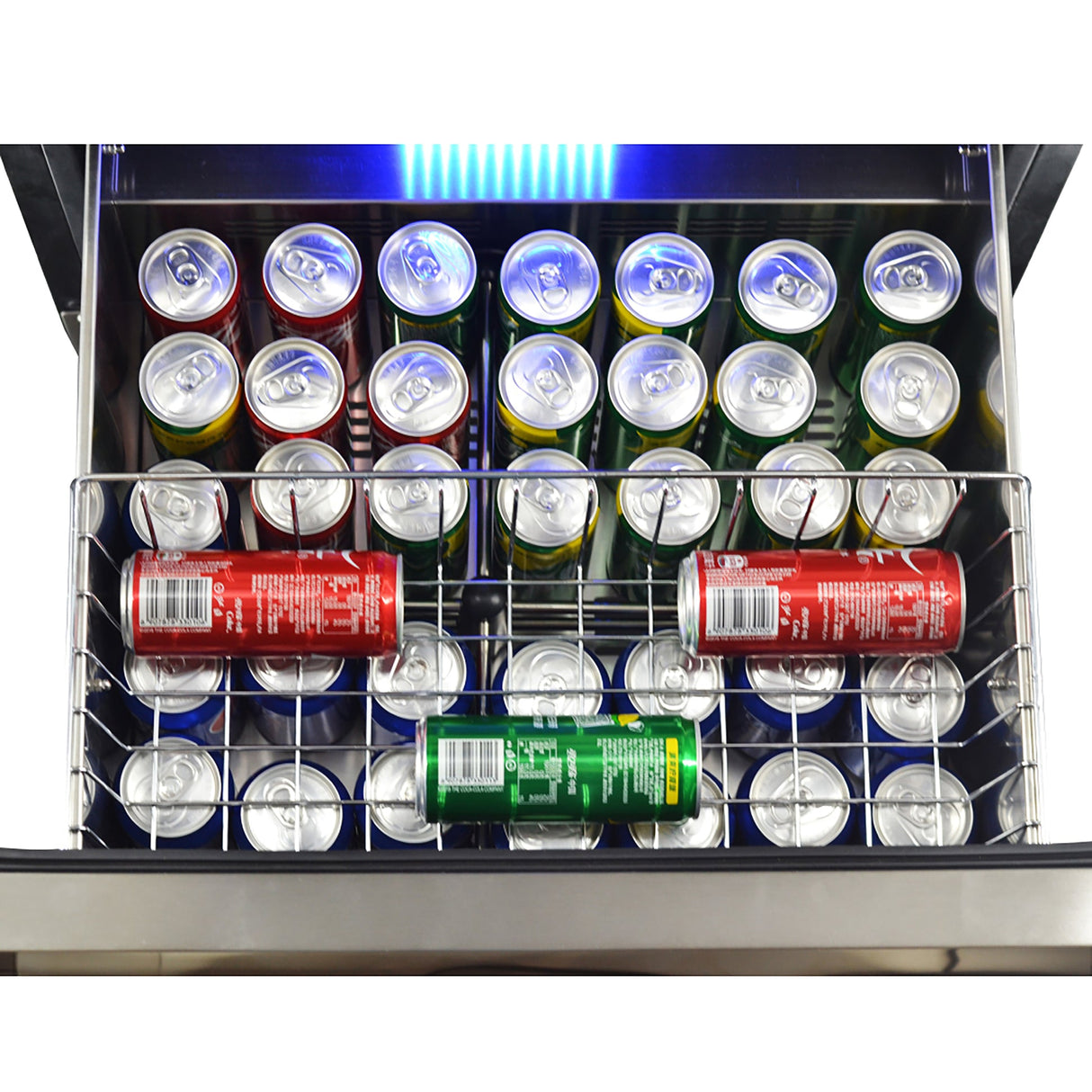 Forno Azienda 24-Inch Dual Temperature Zone Wine Cooler, Up to 108 Bottles, Two Refrigerated Drawers
