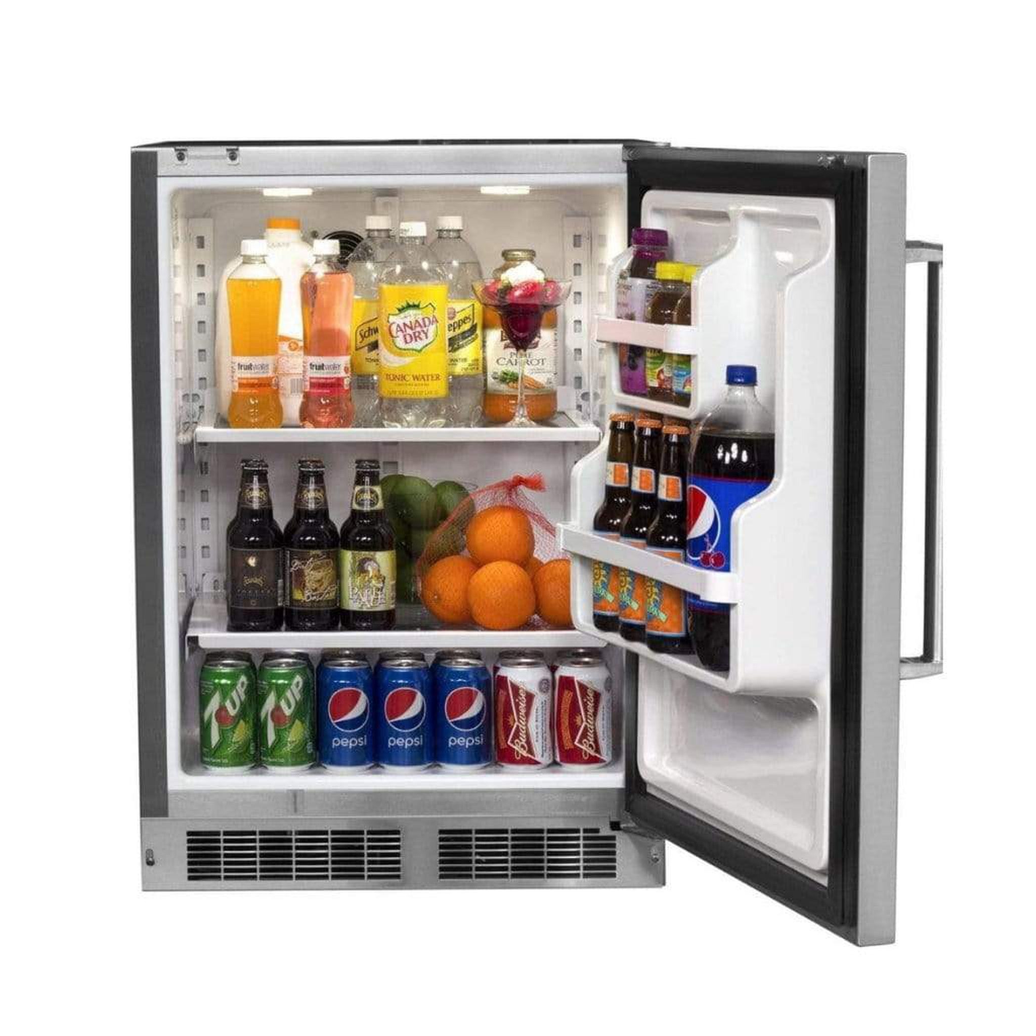 Fire Magic 24" 3589-DR/L Outdoor Rated Compact Refrigerator w/ Stainless Steel Premium Door