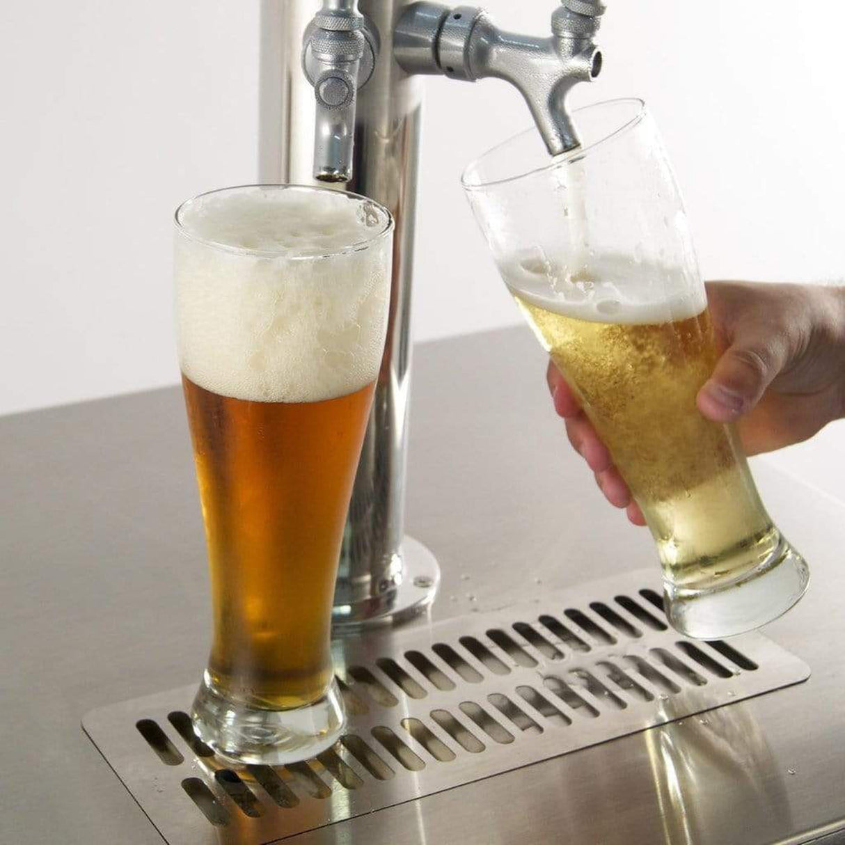 Fire Magic 24" 3594-DR/L Outdoor Rated Dual Tap Kegerator w/ Stainless Steel Premium Door