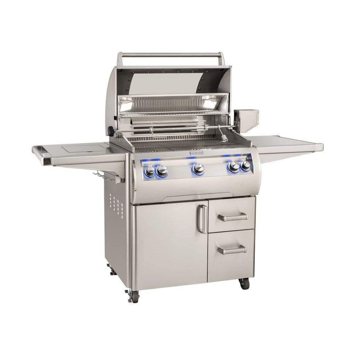 Fire Magic 30" 3-Burner Echelon Diamond E660s Gas Grill w/ Single Side Burner, Rotisserie & Analog Thermometer