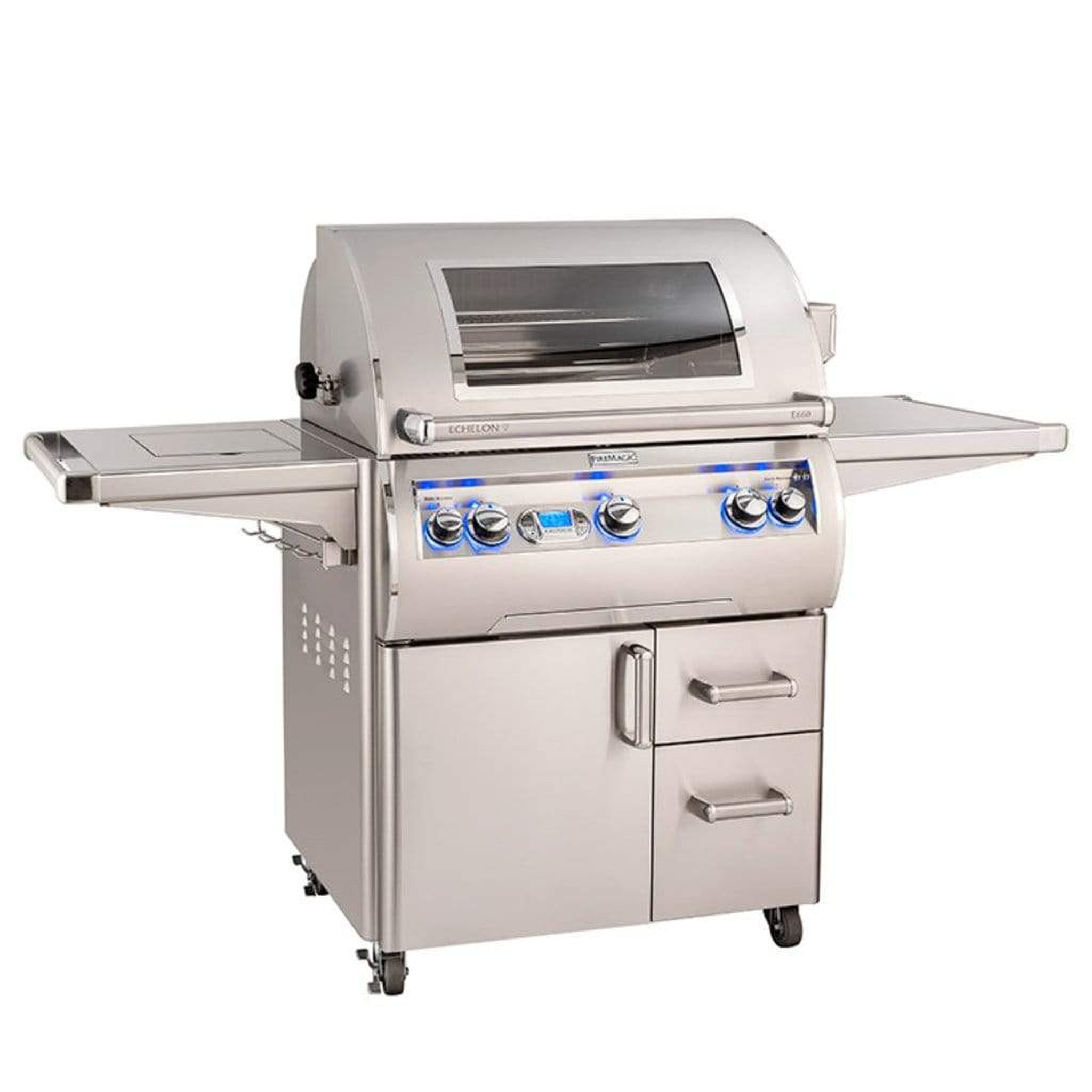 Fire Magic 30" 3-Burner Echelon Diamond E660s Gas Grill w/ Single Side Burner, Rotisserie & Digital Thermometer