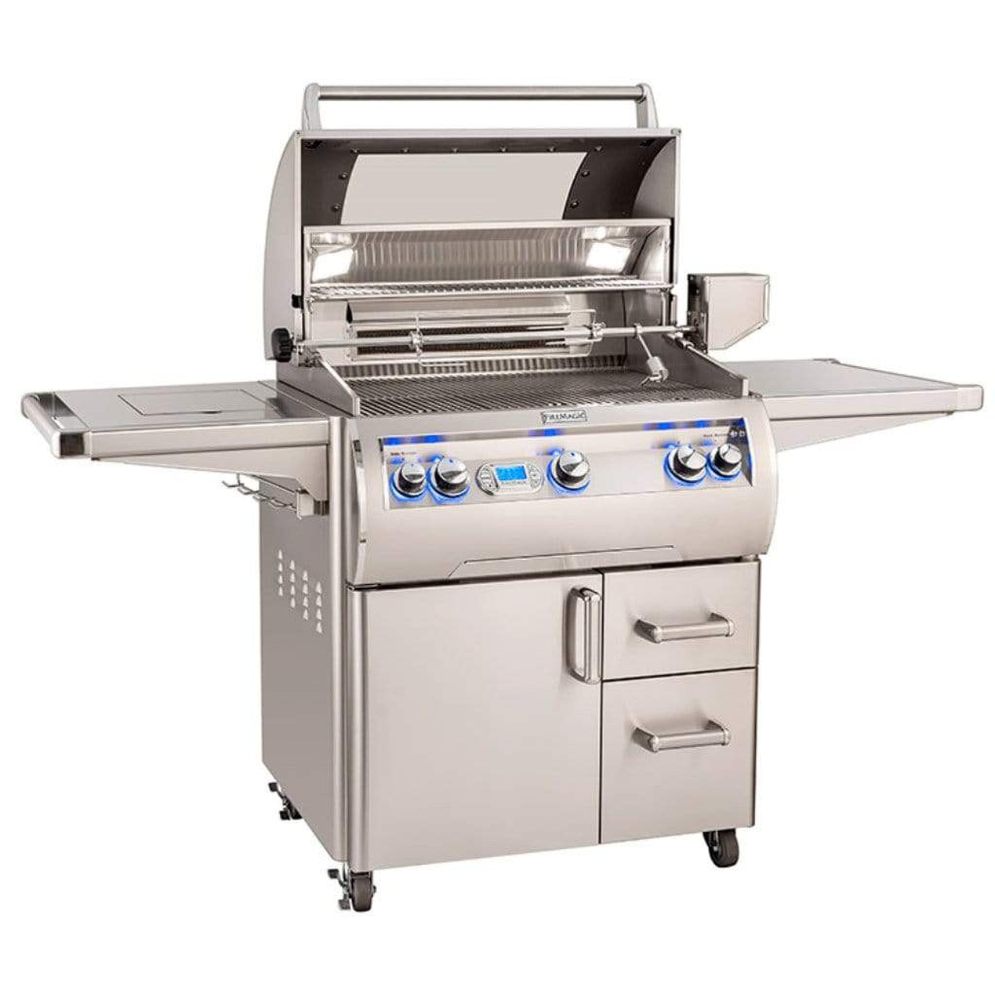 Fire Magic 30" 3-Burner Echelon Diamond E660s Gas Grill w/ Single Side Burner, Rotisserie & Digital Thermometer