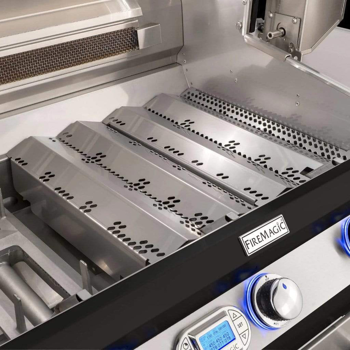 Fire Magic 36" 3-Burner Echelon Black Diamond H790i Built-In Gas Grill w/ Magic View Window, Rotisserie & Digital Thermometer