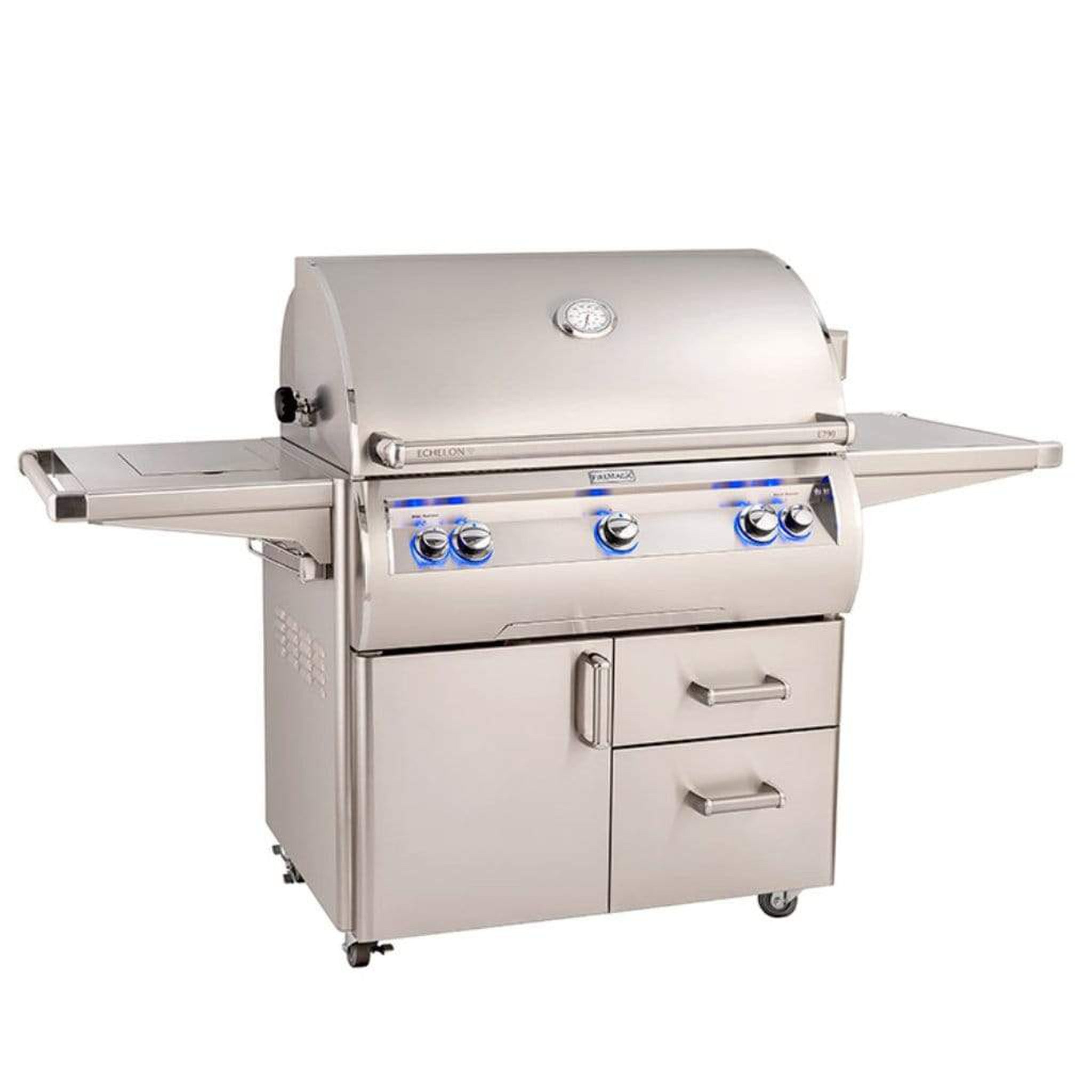 Fire Magic 36" 3-Burner Echelon Diamond E790S Gas Grill w/ Single Side Burner, Rotisserie & Analog Thermometer