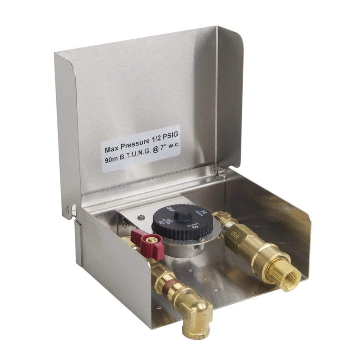 Fire Magic 5521-01T 8" Gas Connection Box With 1-Hour Timer and Quick Disconnect