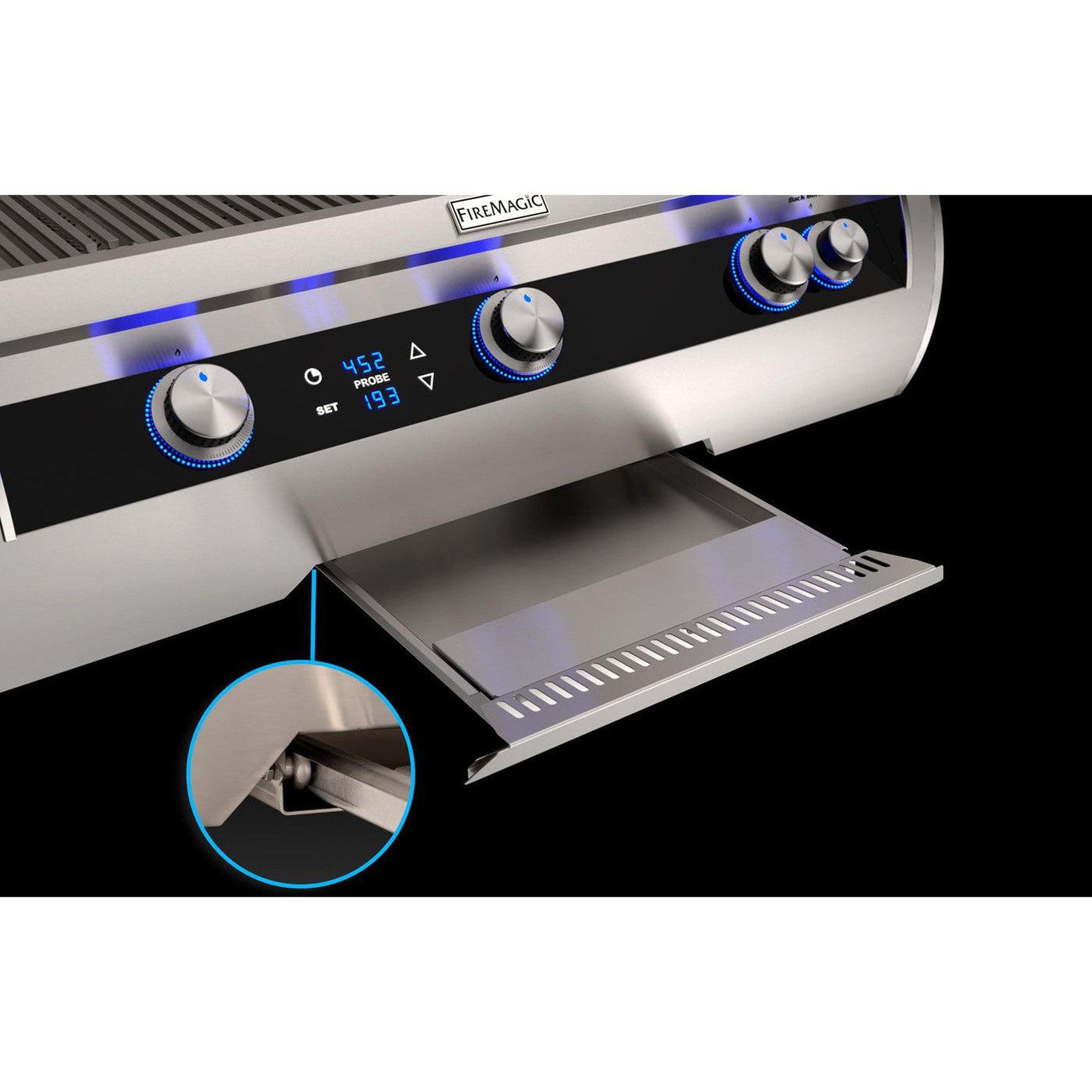 Fire Magic Echelon Diamond E790i 36" 3-Burner Built-In Gas Grill With Digital Thermometer and Optional Magic View Window