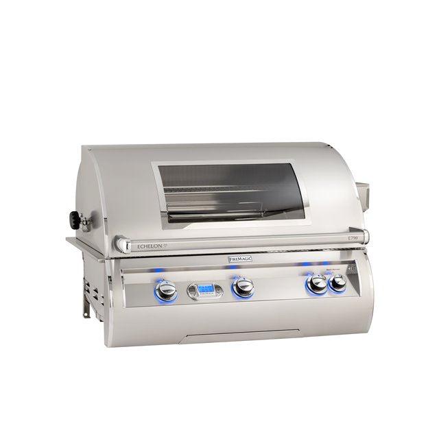 Fire Magic Echelon Diamond E790i 36" 3-Burner Built-In Propane Gas Grill With Magic View Window and Digital Thermometer (Previous Model)