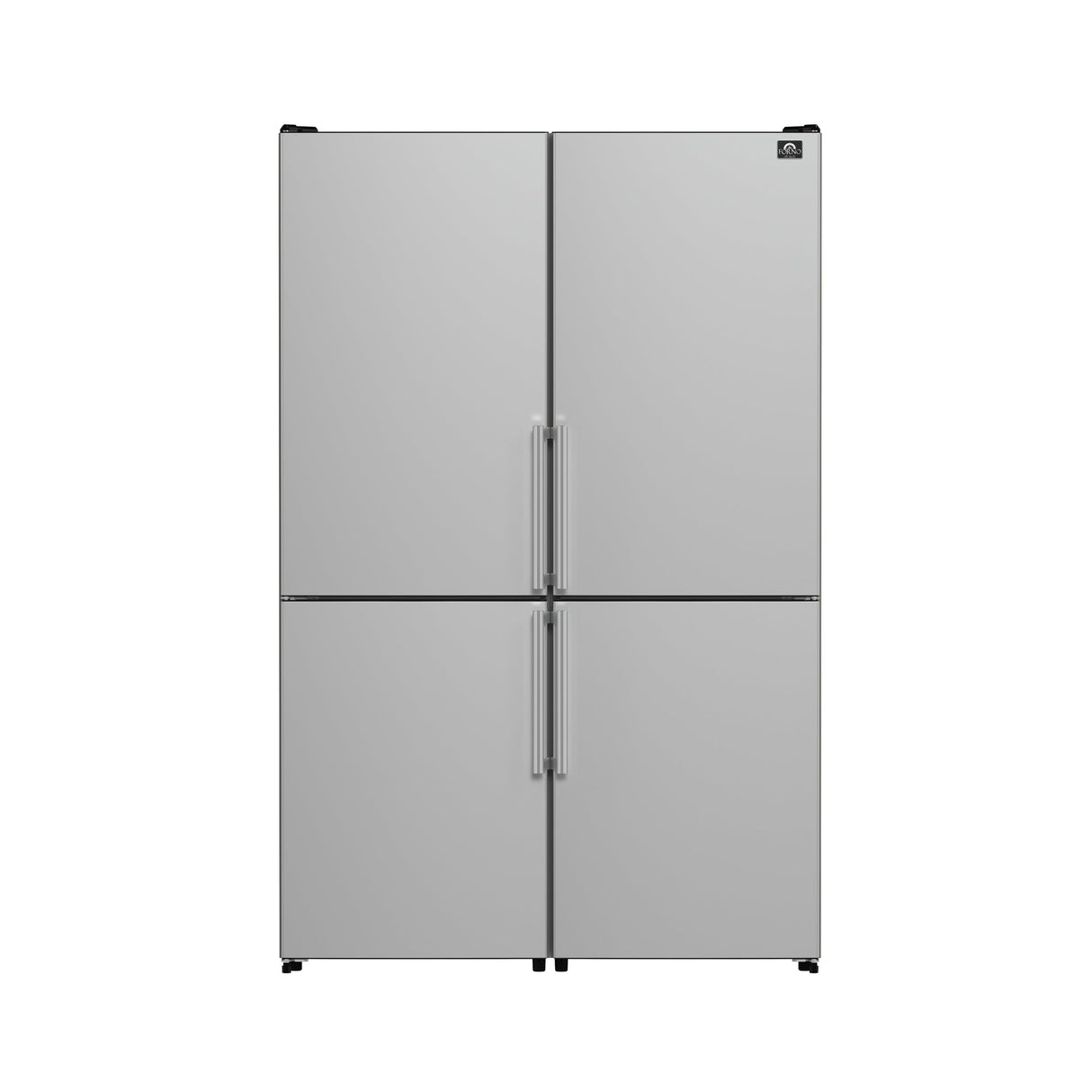 Forno Guardia 46.8-Inch Double Bottom Freezer Refrigerators, Total Capacity 21.6 cu.ft