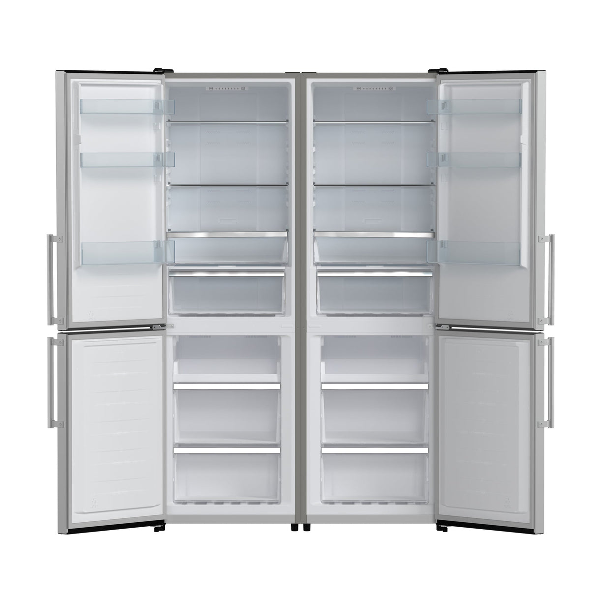 Forno Guardia 46.8-Inch Double Bottom Freezer Refrigerators, Total Capacity 21.6 cu.ft