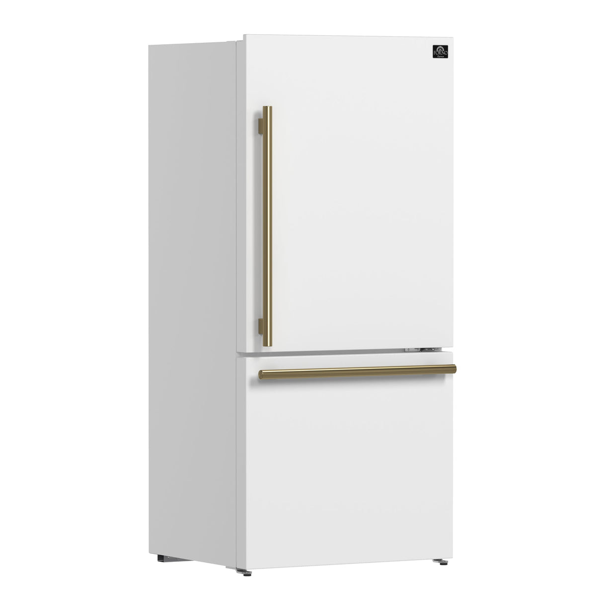 Forno Milano Espresso 31-Inch Bottom Freezer Refrigerator, 17.2 cu.ft Capacity