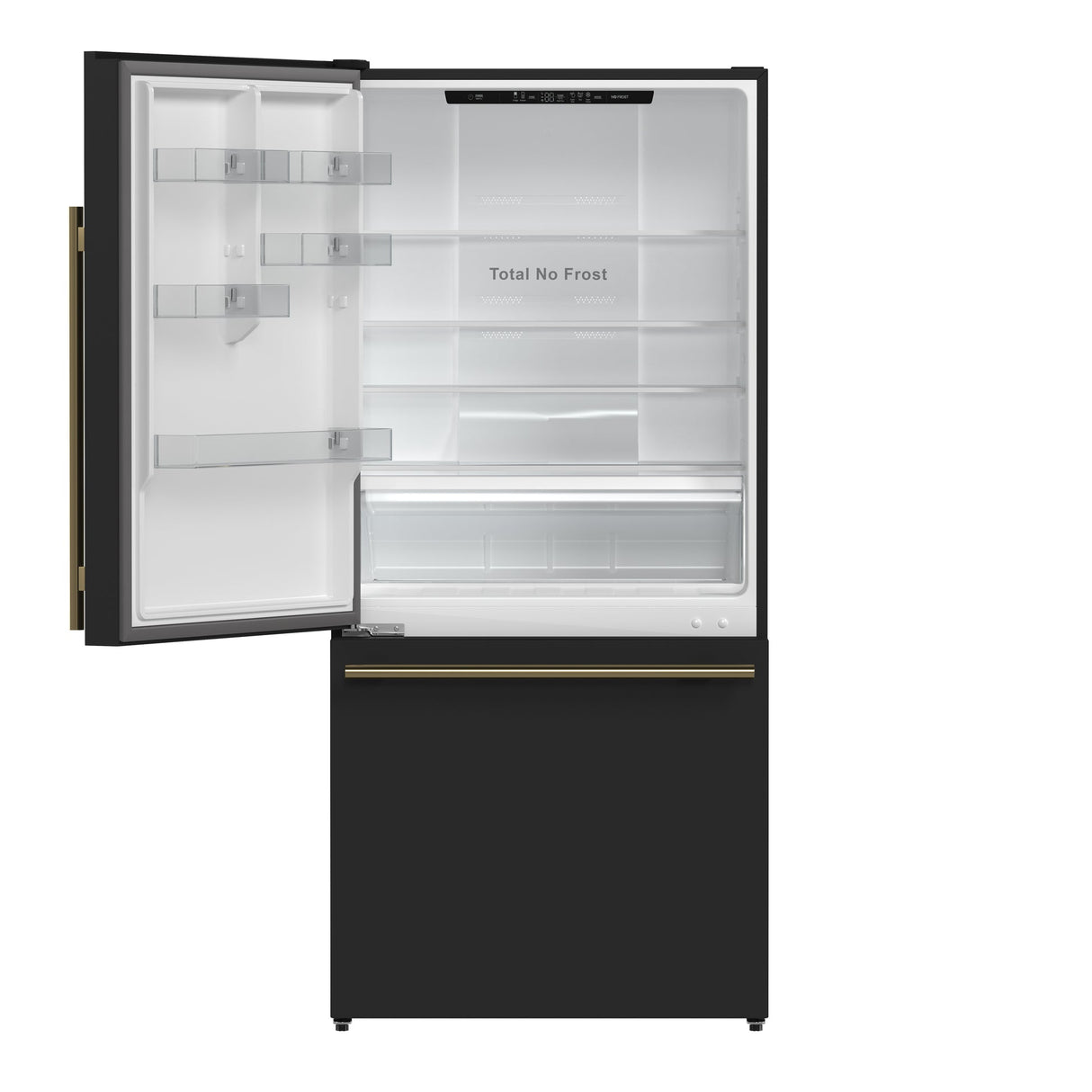 Forno Milano Espresso 31-Inch Bottom Freezer Refrigerator, 17.2 Cu. Ft., Energy-Efficient, No Frost, Built-In Ice Maker