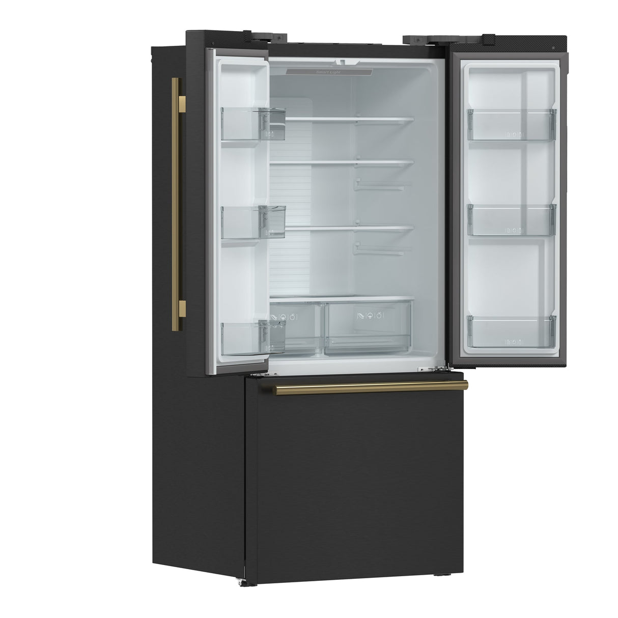 Forno Gallipoli Espresso 30-Inch French Door Refrigerator, Bottom Freezer, Ice Maker