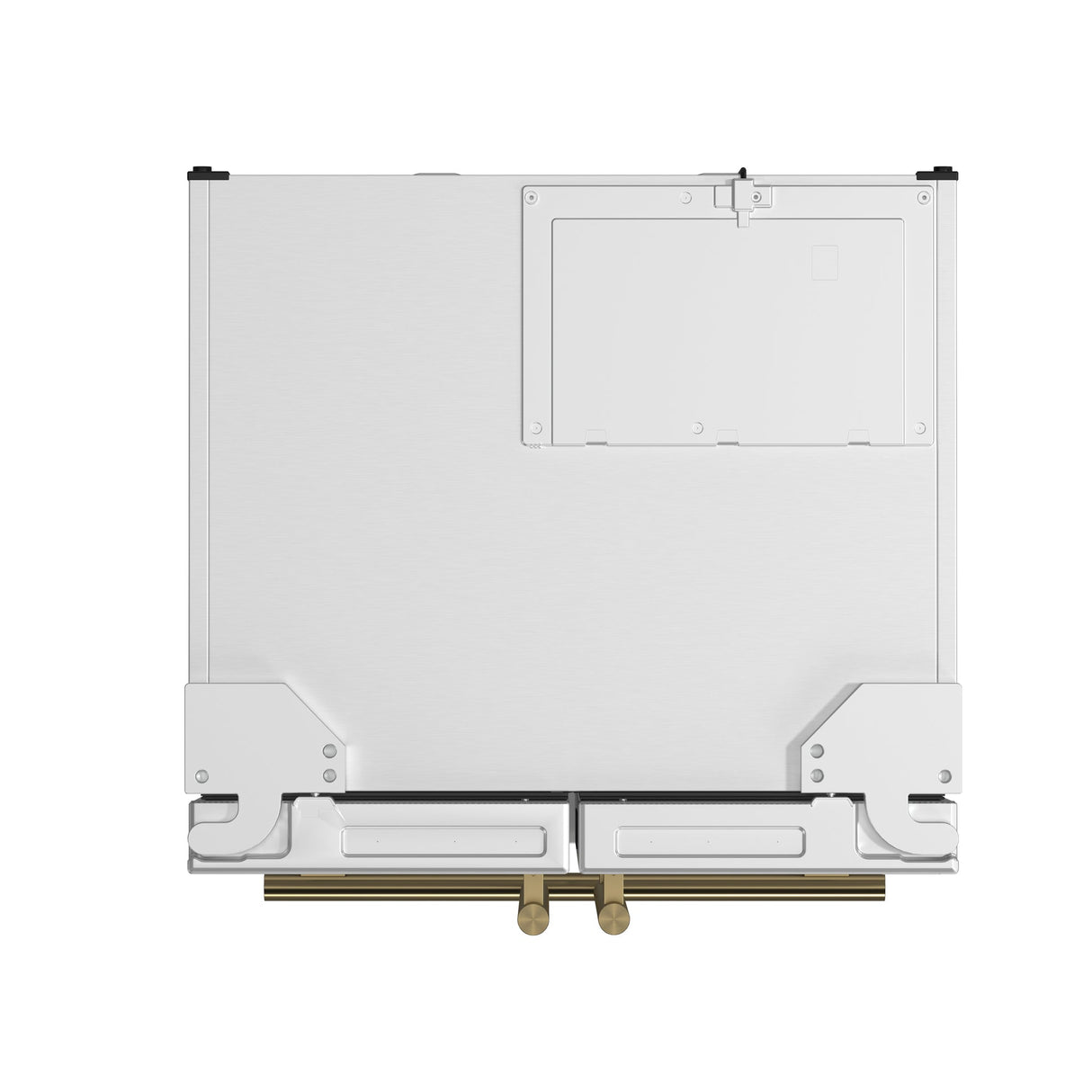 Forno Gallipoli Espresso 30-Inch French Door Refrigerator, Bottom Freezer, Ice Maker