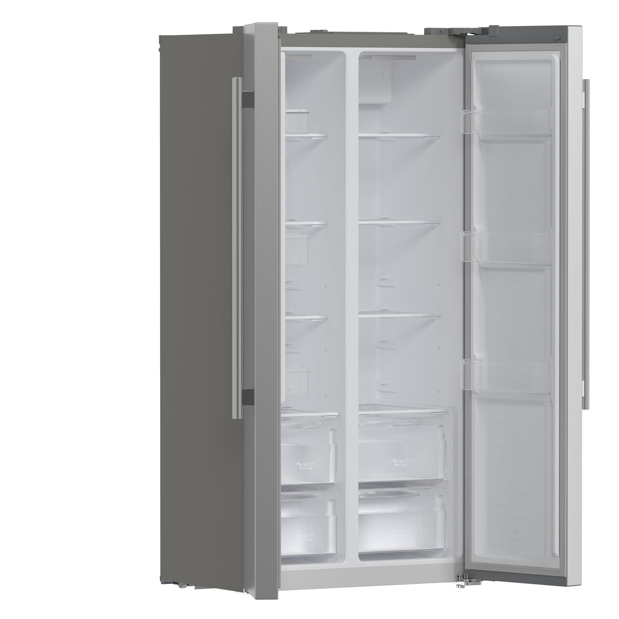 Forno Salerno 33-Inch Side-by-Side Stainless Steel Refrigerator, 15.6 cu.ft