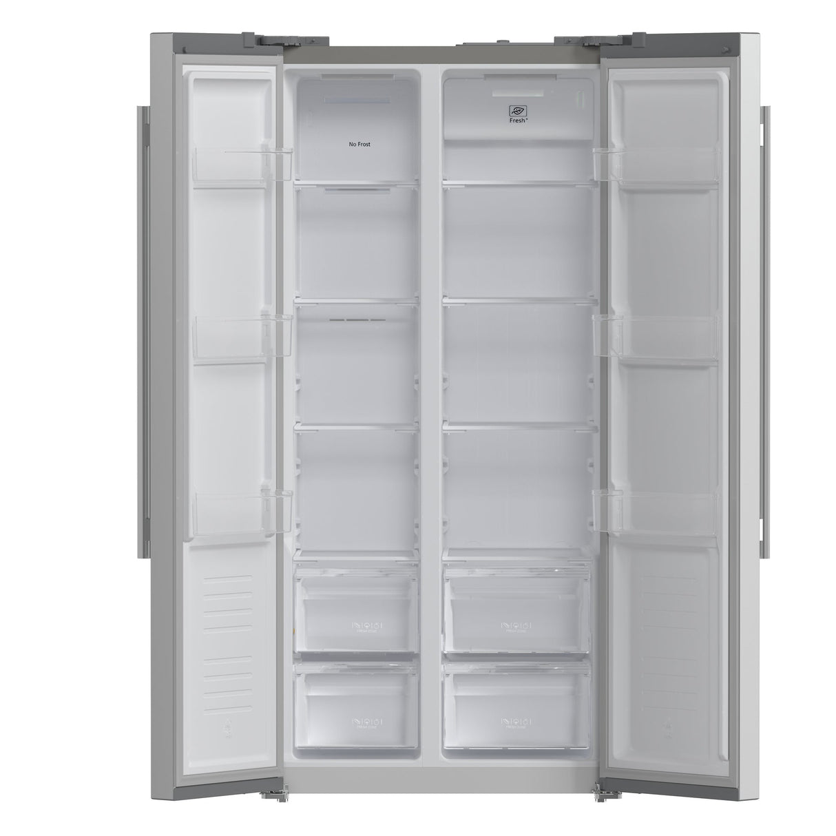 Forno Salerno 33-Inch Side-by-Side Stainless Steel Refrigerator, 15.6 cu.ft