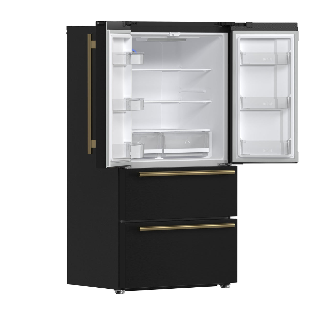 Forno Moena Espresso 36-Inch French Door Refrigerator, 19.2 Cu. Ft., Frost-Free, Automatic Ice Maker