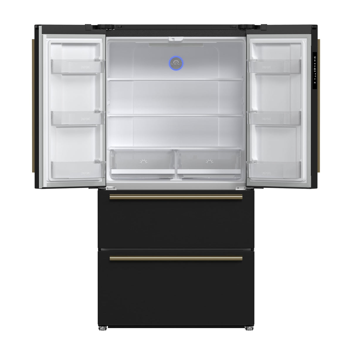Forno Moena Espresso 36-Inch French Door Refrigerator, 19.2 Cu. Ft., Frost-Free, Automatic Ice Maker