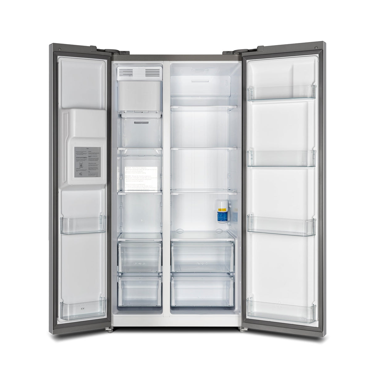 Forno Salerno 40-Inch Built-In Stainless Steel Refrigerator, 20 cu.ft, Decorative Grill
