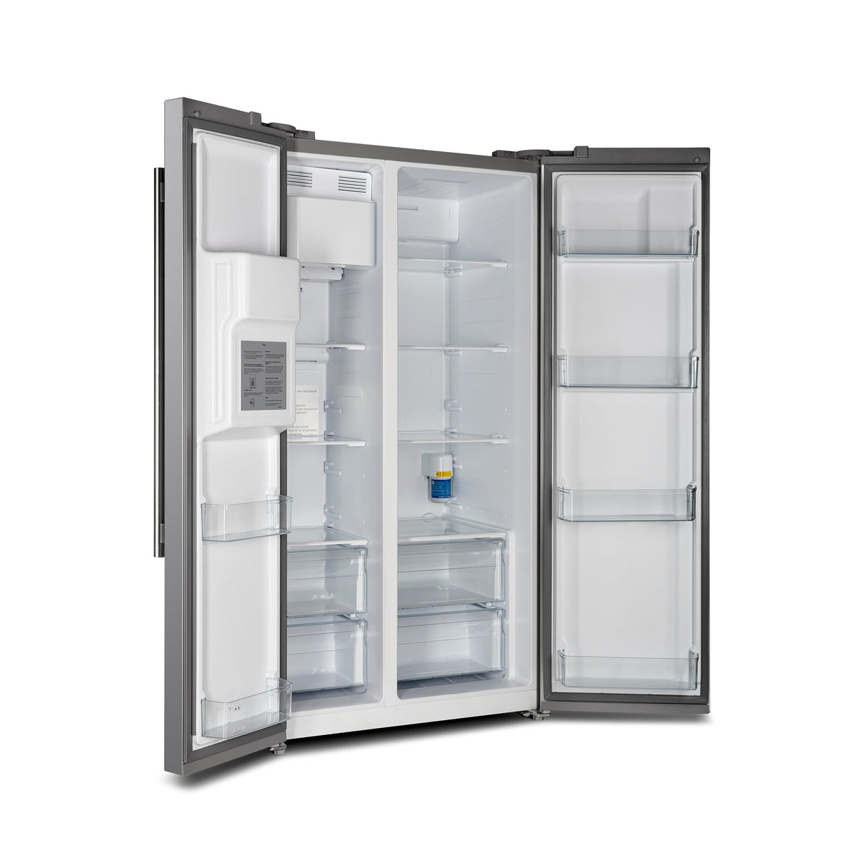 Forno Salerno 40-Inch Built-In Stainless Steel Refrigerator, 20 cu.ft, Decorative Grill