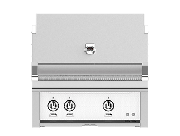 Hestan 30" Outdoor Built-In Grill with 2 Trellis Burners & Rotisserie Kit - GABR30