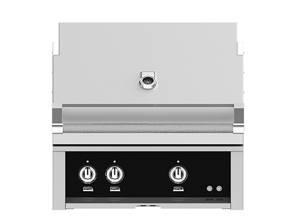 Hestan 30" Outdoor Built-In Grill with 2 Trellis Burners & Rotisserie Kit - GABR30