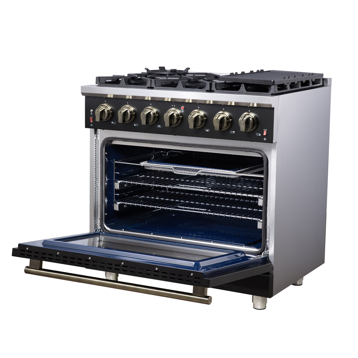 Forno Massimo Freestanding Gas Range, Convection Oven, Energy Efficient