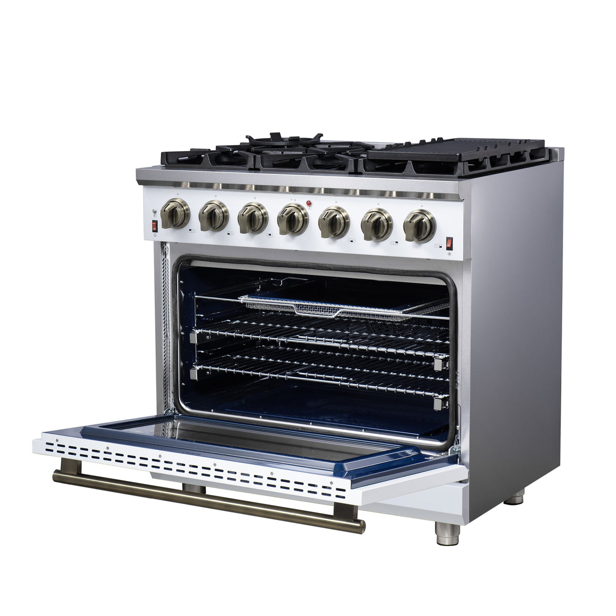 Forno Massimo Freestanding Gas Range, Convection Oven, Energy Efficient