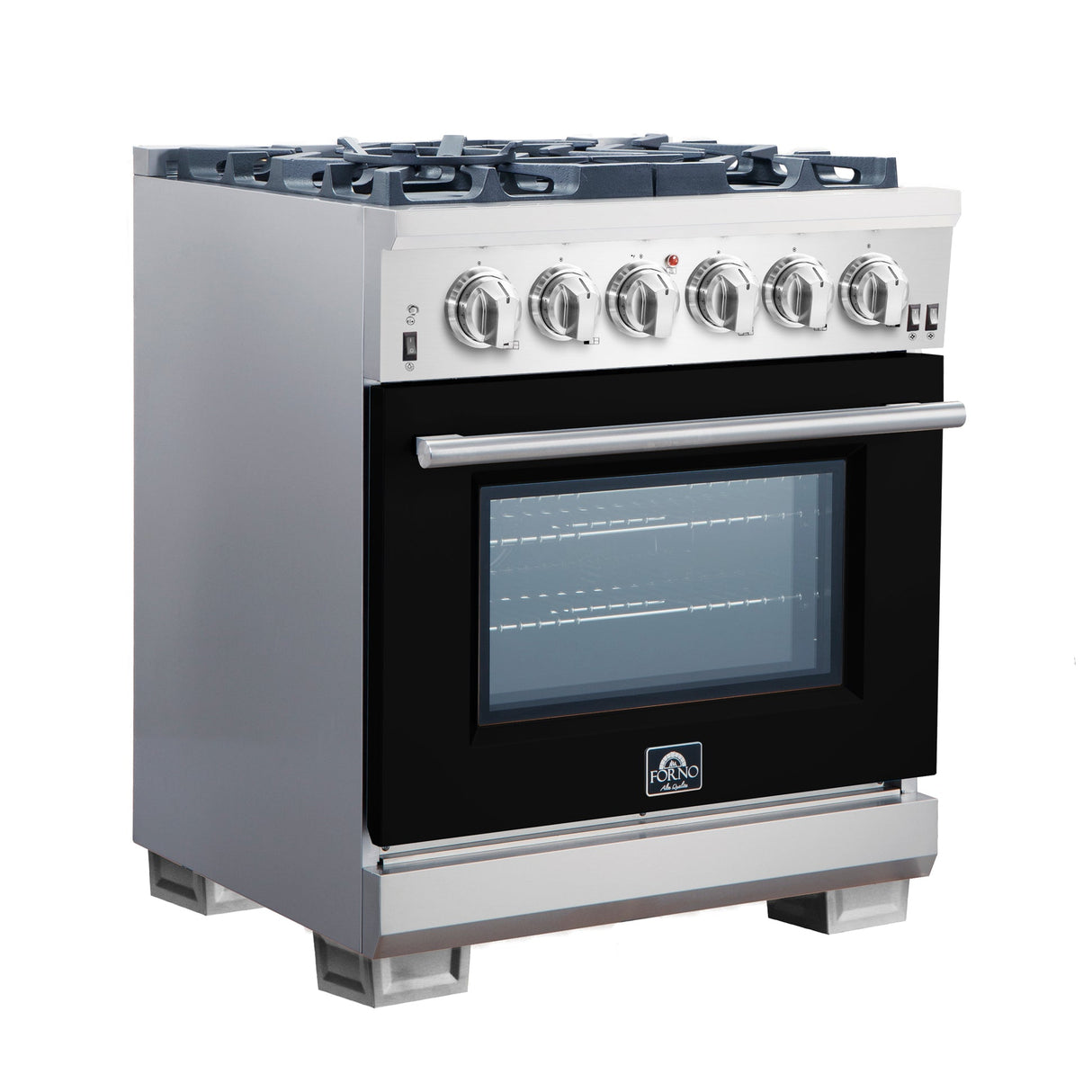 Forno Capriasca 30-Inch Freestanding Gas Range with 4 Burners & Color Door